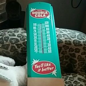 Vintage Double Cola 1950s Temperature sign (New)